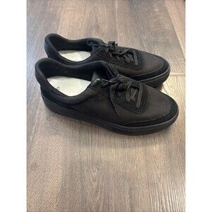 Kizik Unisex Adult Prague Black Canvas Suede Hands Free Sneakers SZ M 10.5 W 12